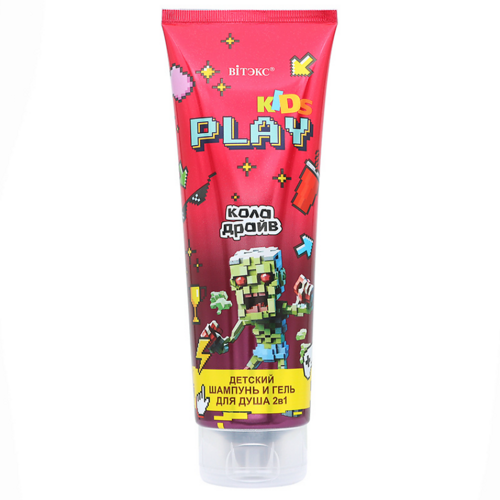 Шампунь и Гель д/душа Витэкс 2в1 Kids Play Кола драйв, 250 мл