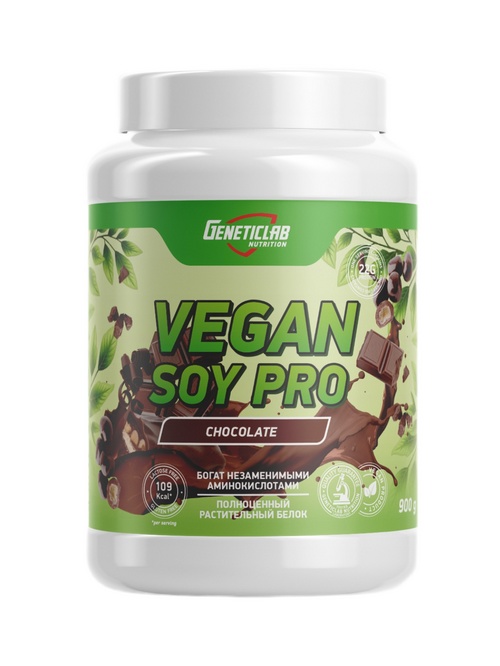 Напиток растворимый GENETICLAB SOY PRO шоколад, 900 г, банка