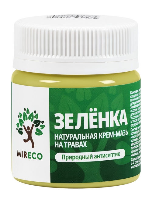 Крем-мазь Mireco Зеленка, 40 мл