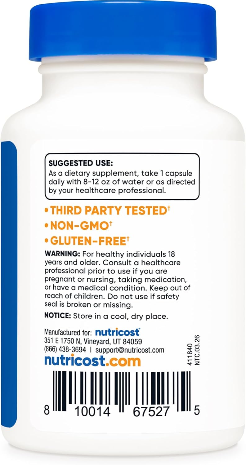Биологически активная добавка к пище Nutricost Tudca 250 MG, 60 капсул