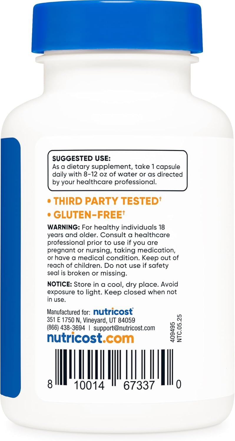 Биологически активная добавка к пище Nutricost Nattokinase 2000 FU 100 MG 120 капсул