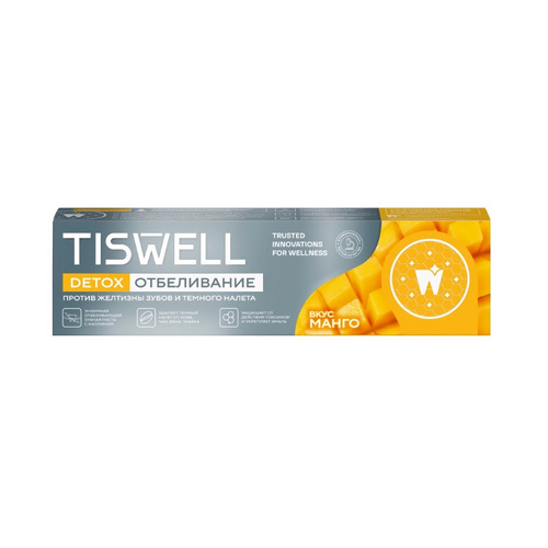 З/Паста Tiswell Манго энзимная отбеливающая с каолином, 110 г
