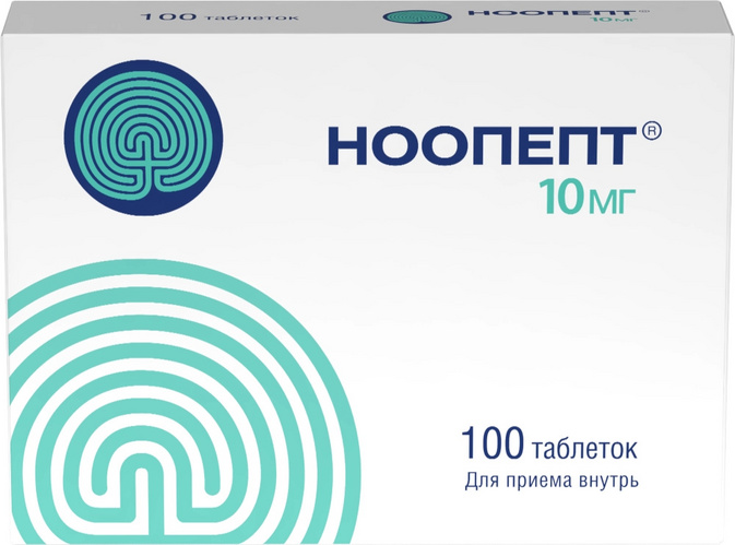 Ноопепт 10 мг, 100 шт, таблетки