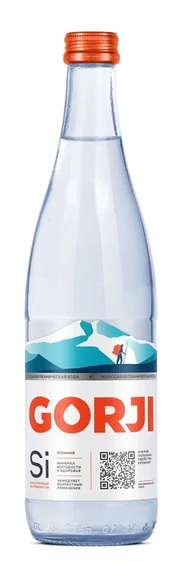 Вода минеральная Gorji газ, 0,5 л, стекло