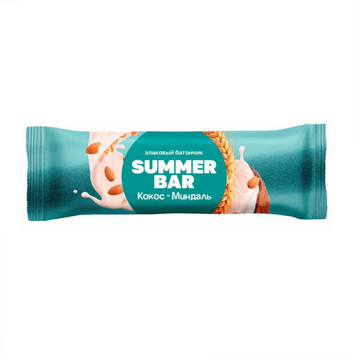 Батончик Summer Bar злаковый кокос/миндаль, 30 г
