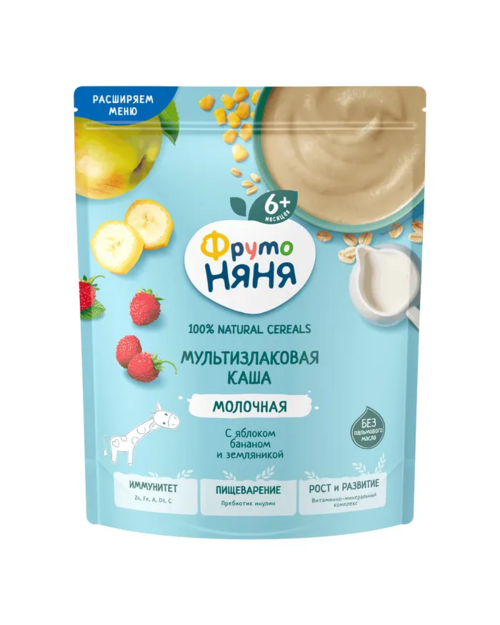 Каша Фрутоняня мультизлаковая молочная яблоко...