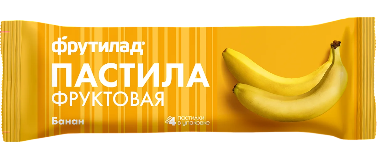 Пастила Фрутилад фруктовая банан, 30 г, 4 шт
