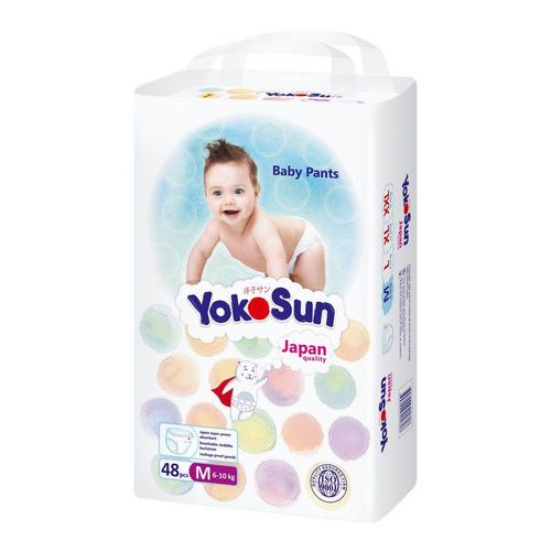Подгузники-трусики YokoSun р M (6-10 кг), 48 шт