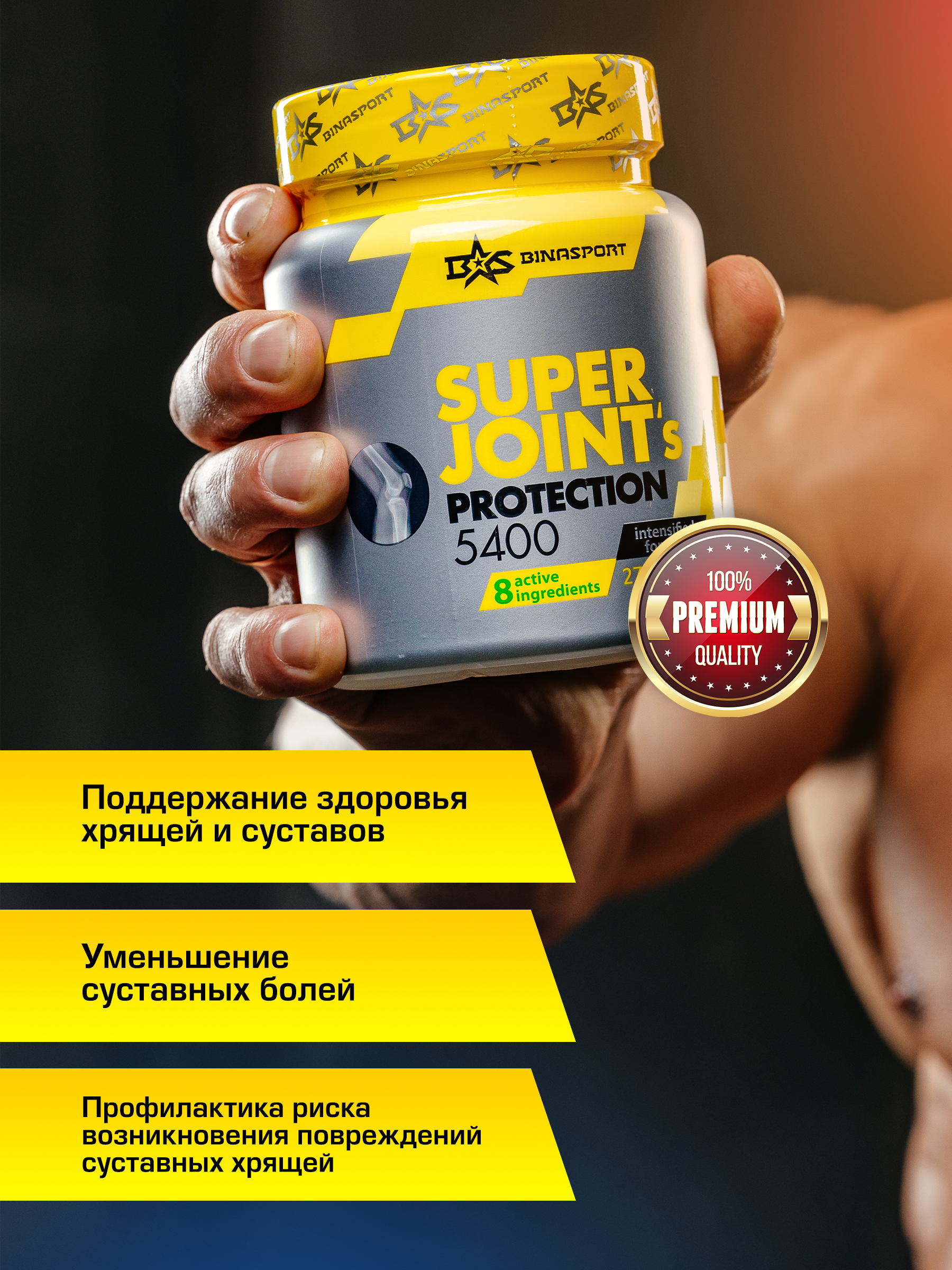 Глюкозамин Хондроитин 5400 мг Binasport SJP 5400 270 капс. по 600 мг