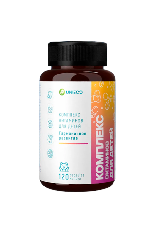 Комплекс витаминов Unieco для детей, 480 мг, 120 шт, капсулы