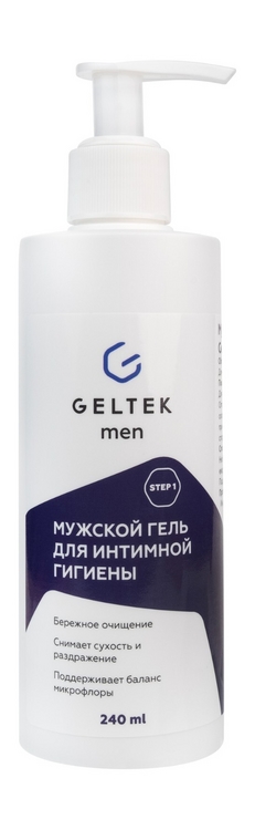 Гель Geltek Men д/интимной гигиены, 240 мл