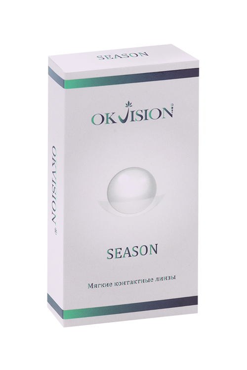 Линзы Okvision Season контактные мягкие R 8.6/14.0 (диоптрия -2,00), 2 шт