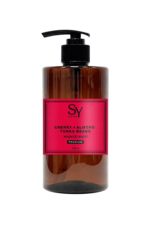 Мыло жидкое SayYes Premium cherry+almond, 450 мл