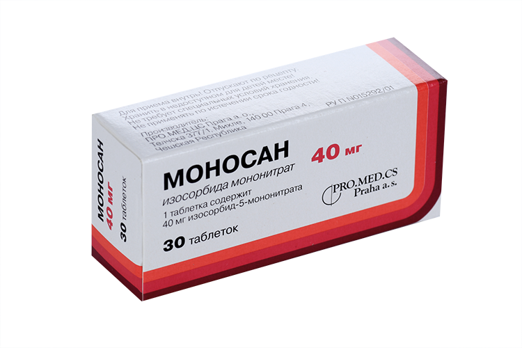 

Моносан 40 мг, 30 шт, таблетки