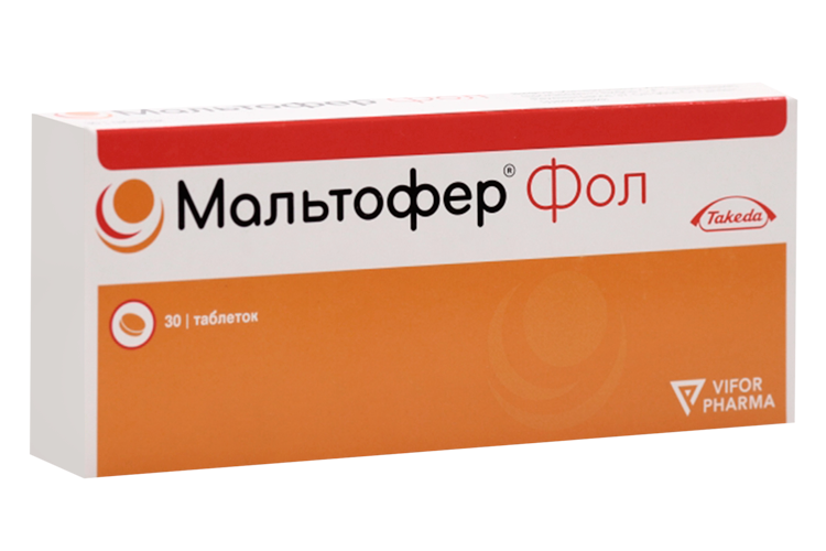 

Мальтофер Фол, 30 шт, таблетки жевательные
