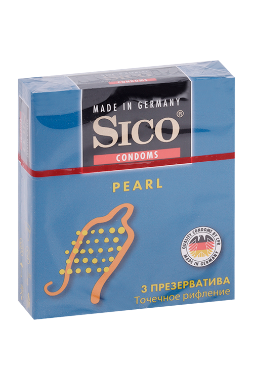 Презервативы Sico pearl точечное рифление, 3 шт