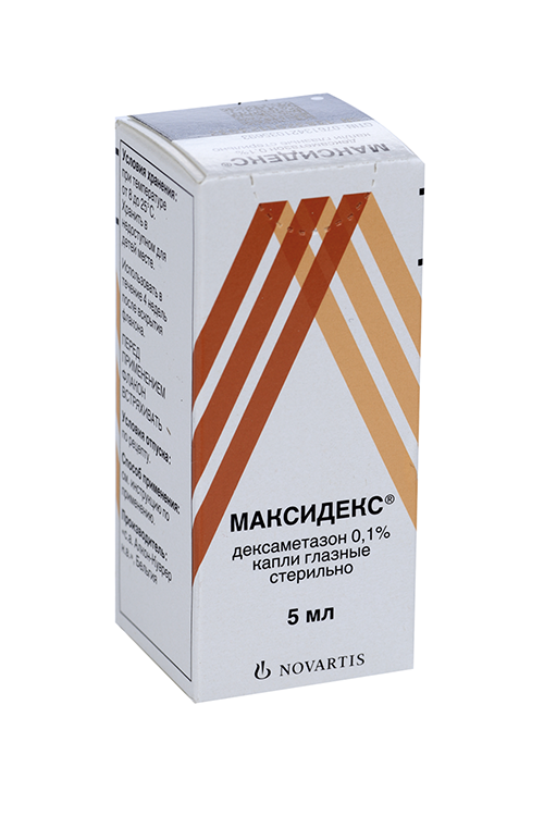 

Максидекс 0.1%, 5 мл, капли глазные