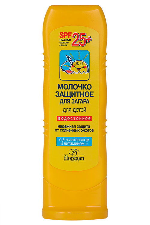 Молочко Флоресан дет д/загара водост/защитн SPF25+, 125 мл