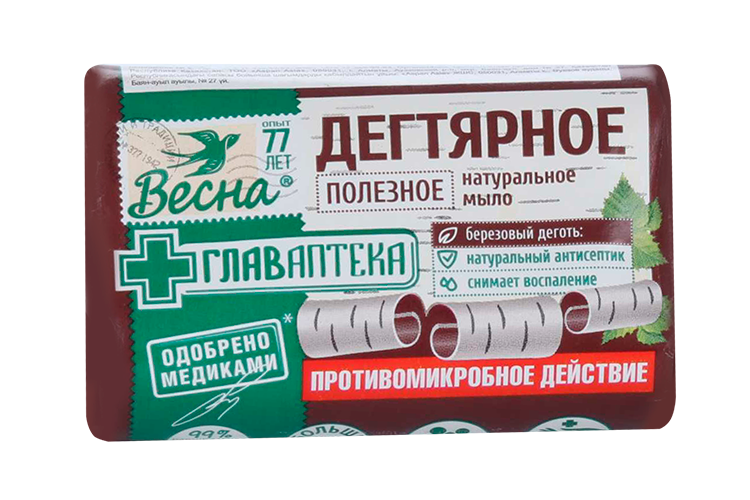 

Мыло Весна Главаптека Дегтярное, 90 г