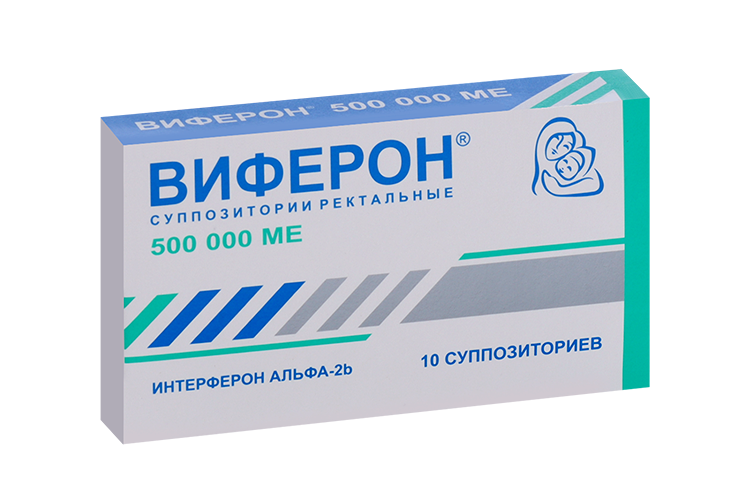 

Виферон 500000 МЕ, 10 шт, суппозитории