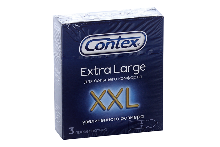 Презервативы Контекс XXL (экстра ладж), 3 шт